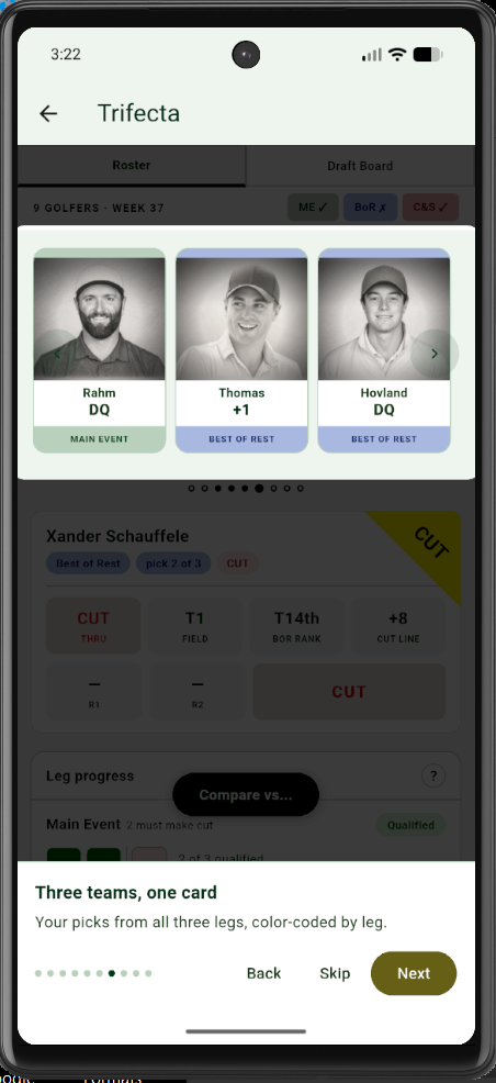 THREE ROSTERS. THREE WAYS TO WIN. 1