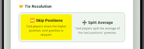 Skip Positions tie rule