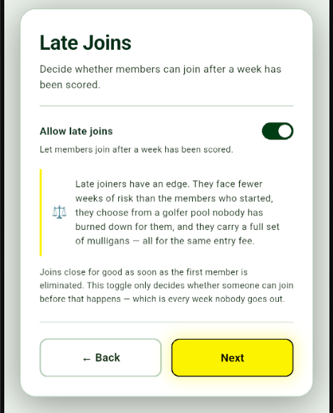 Survivor late joins rules